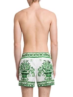 Maiolica Drawstring Swim Trunks