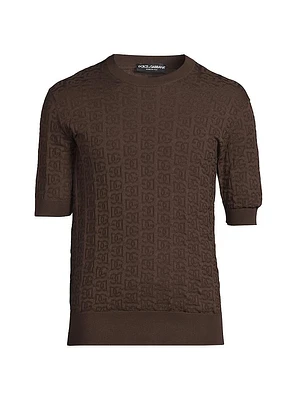 Silk Logo Jacquard T-Shirt