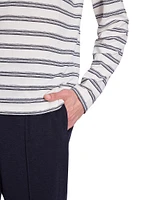 Striped Cotton & Linen-Blend Long-Sleeve T-Shirt