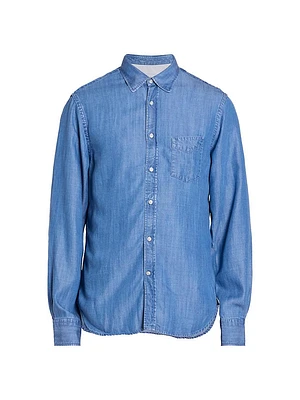 Denim Button-Up Shirt