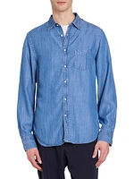 Denim Button-Up Shirt