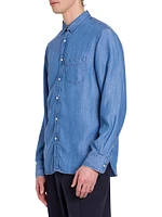 Denim Button-Up Shirt