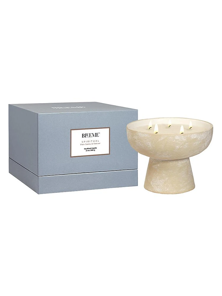 Spiritual Palo Santo & Vetiver Ceramic Candle