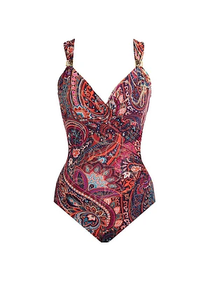 Dynasty Siren Acrylic One-Piece Swimsuit