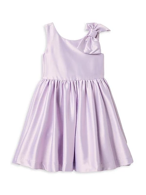 Little Girl's & Satin A-Line Dress