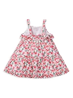 Baby Girl's Floral Dress & Bloomers Set