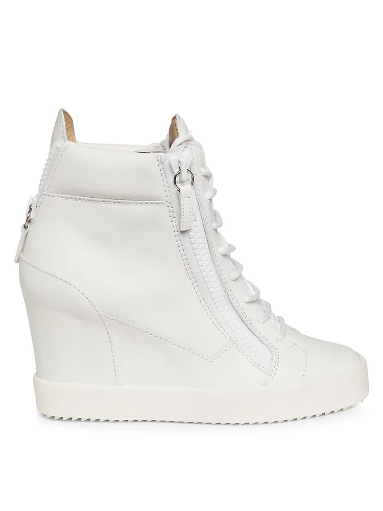 75MM Leather High-Top Sneakers