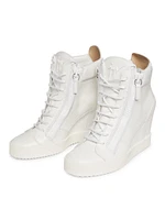 75MM Leather High-Top Sneakers