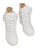 75MM Leather High-Top Sneakers