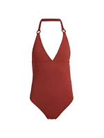 Triangle Ring One-Piece Swimsuit