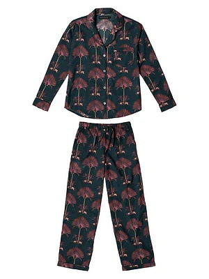 Ravenala Palm Long 2-Piece Pajama Set