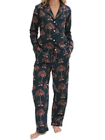 Ravenala Palm Long 2-Piece Pajama Set