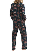 Ravenala Palm Long 2-Piece Pajama Set