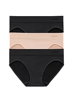 3-Pack Seamless Comfort Bikini Briefs