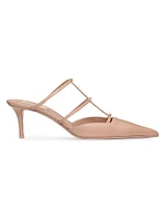 Rockstud Wispy Calfskin Mules 60MM