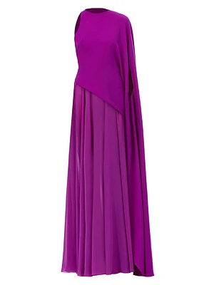 Kaftan Crêpe Chiffon Gown