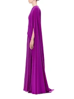 Kaftan Crêpe Chiffon Gown