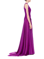 Kaftan Crêpe Chiffon Gown