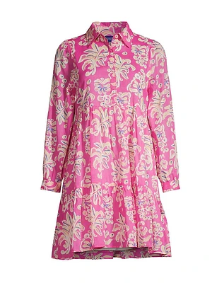 Romy Tiered Printed Cotton Minidress