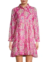 Romy Tiered Printed Cotton Minidress