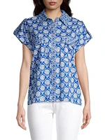 Netherlands Floral Cotton Shirt