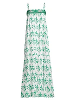 Natasha Floral Cotton Maxi Dress