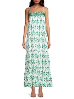 Natasha Floral Cotton Maxi Dress