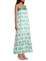 Natasha Floral Cotton Maxi Dress