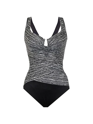 Selenite Layered Escape One-Piece Swimsuit