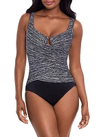 Selenite Layered Escape One-Piece Swimsuit