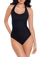 Rock Solid Utopia Halter One-Piece Swimsuit