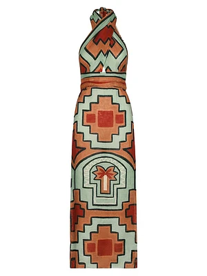 Energetic Patterns Maxi Dress