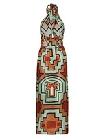 Energetic Patterns Maxi Dress