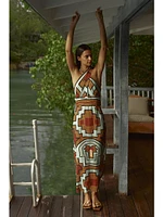 Energetic Patterns Maxi Dress