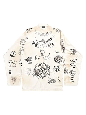 Tat Oversized Long Sleeve T-Shirt