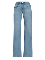 Loose Boot Mid-Rise Boot-Cut Jeans