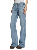 Loose Boot Mid-Rise Boot-Cut Jeans