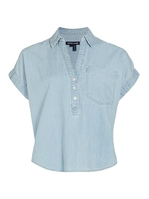 Almera Cotton Chambray Top