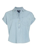 Almera Cotton Chambray Top