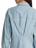 Maya Chambray Button-Front Shirt