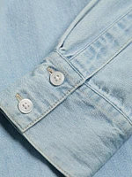 Maya Chambray Button-Front Shirt