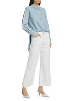 Maya Chambray Button-Front Shirt