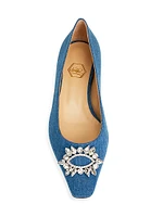 Aurum Denim Ballet Flats