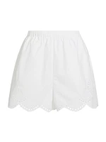 Aurora Eyelet Cotton Shorts