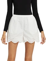 Aurora Eyelet Cotton Shorts