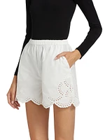 Aurora Eyelet Cotton Shorts