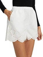 Aurora Eyelet Cotton Shorts