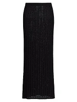 Dera Pointelle Knit Maxi Skirt