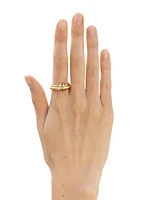 Agon Vulcan 18K Yellow Gold Two-Band Ring