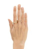 Agon Vulcan 18K Yellow Gold Two-Band Ring